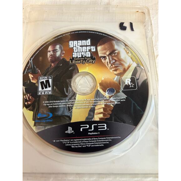 Sony Playstation PS3 Grand Theft Auto Episodes from Liberty City GUC Video Game - Picture 2 of 3